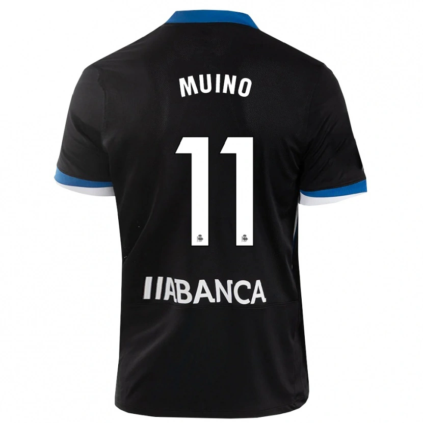 Danxen Mulher Camisola Rosalía Muiño #11 Preto Branco Azul Alternativa 2026/27 Camisa