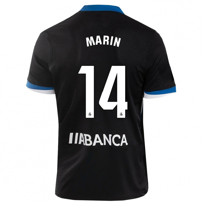 Danxen Mulher Camisola Ainhoa Marín #14 Preto Branco Azul Alternativa 2026/27 Camisa