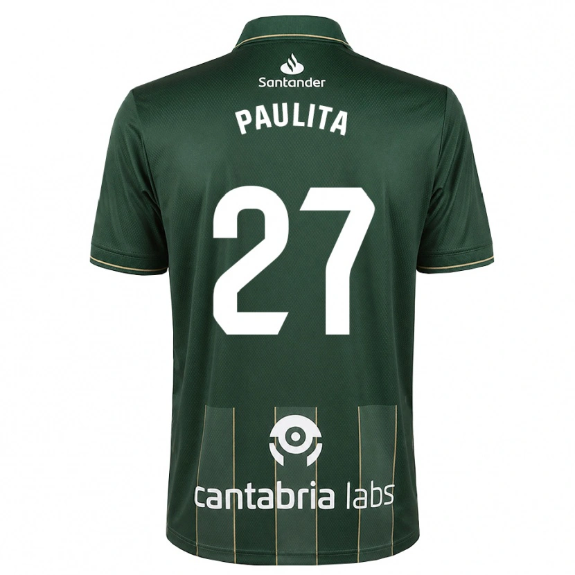 Danxen Mulher Camisola Paula García Hontañón #27 Cinza Ardósia Escuro Branco Alternativa 2026/27 Camisa