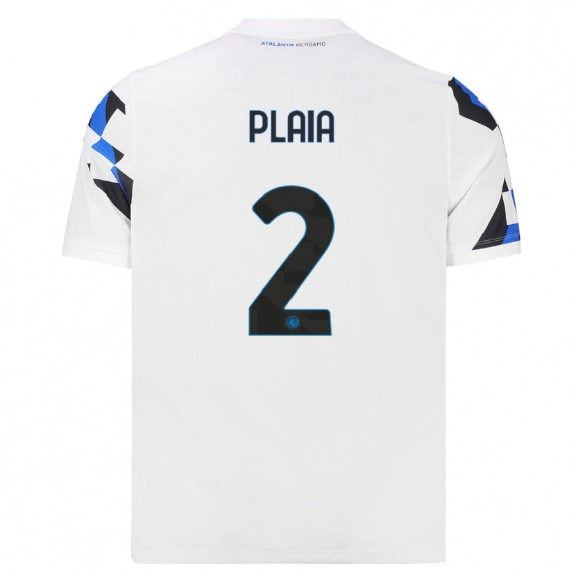 Danxen Mulher Camisola Matteo Plaia #2 Branco Vermelho Azul Alternativa 2026/27 Camisa