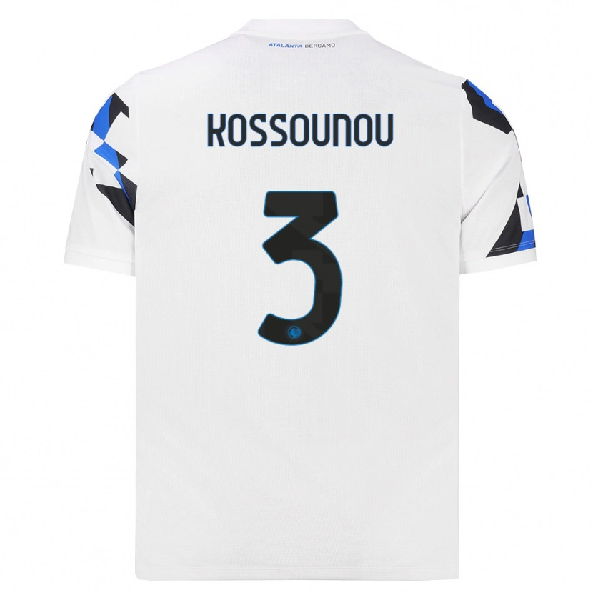 Danxen Mulher Camisola Odilon Kossounou #3 Branco Vermelho Azul Alternativa 2026/27 Camisa