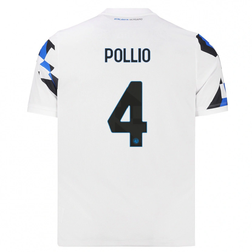 Danxen Mulher Camisola Daniele Pollio #4 Branco Vermelho Azul Alternativa 2026/27 Camisa