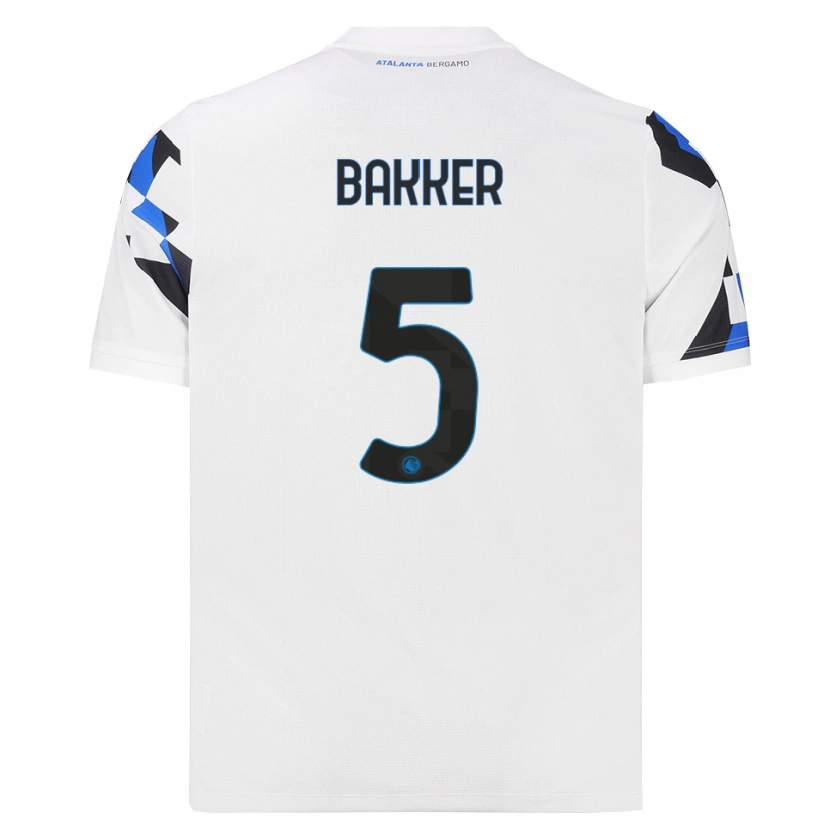 Danxen Mulher Camisola Mitchel Bakker #5 Branco Vermelho Azul Alternativa 2026/27 Camisa