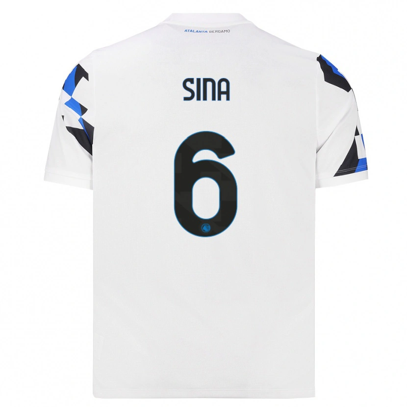 Danxen Mulher Camisola Sebastian Sina #6 Branco Vermelho Azul Alternativa 2026/27 Camisa