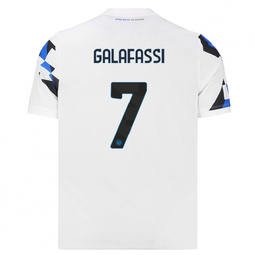 Danxen Mulher Camisola Filippo Galafassi #7 Branco Vermelho Azul Alternativa 2026/27 Camisa
