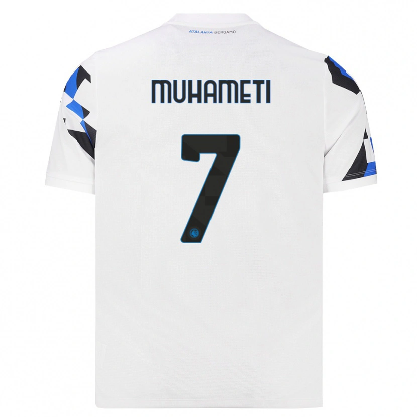 Danxen Mulher Camisola Endri Muhameti #7 Branco Vermelho Azul Alternativa 2026/27 Camisa