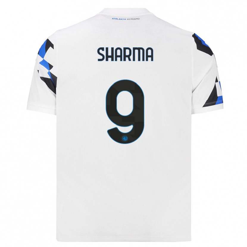 Danxen Mulher Camisola Rahul Sharma #9 Branco Vermelho Azul Alternativa 2026/27 Camisa