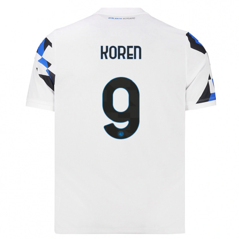 Danxen Mulher Camisola Vid Koren #9 Branco Vermelho Azul Alternativa 2026/27 Camisa