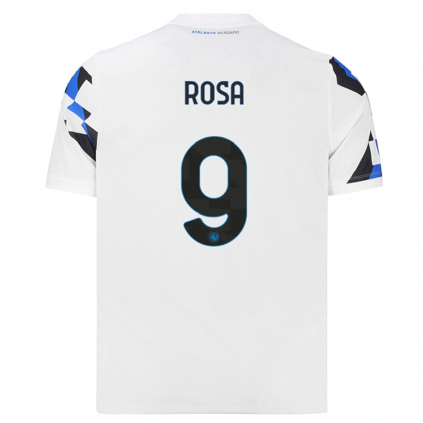 Danxen Mulher Camisola Alessio Rosa #9 Branco Vermelho Azul Alternativa 2026/27 Camisa