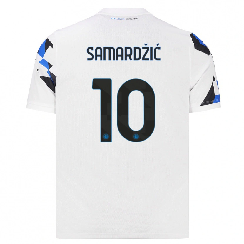 Danxen Mulher Camisola Lazar Samardžić #10 Branco Vermelho Azul Alternativa 2026/27 Camisa