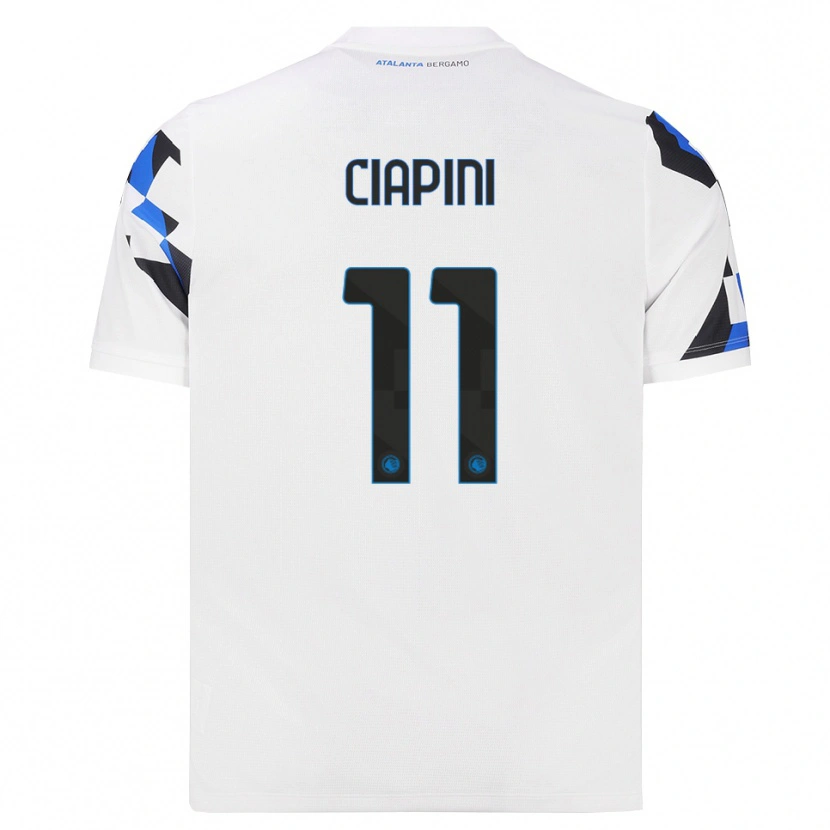 Danxen Mulher Camisola Adriano Ciapini #11 Branco Vermelho Azul Alternativa 2026/27 Camisa