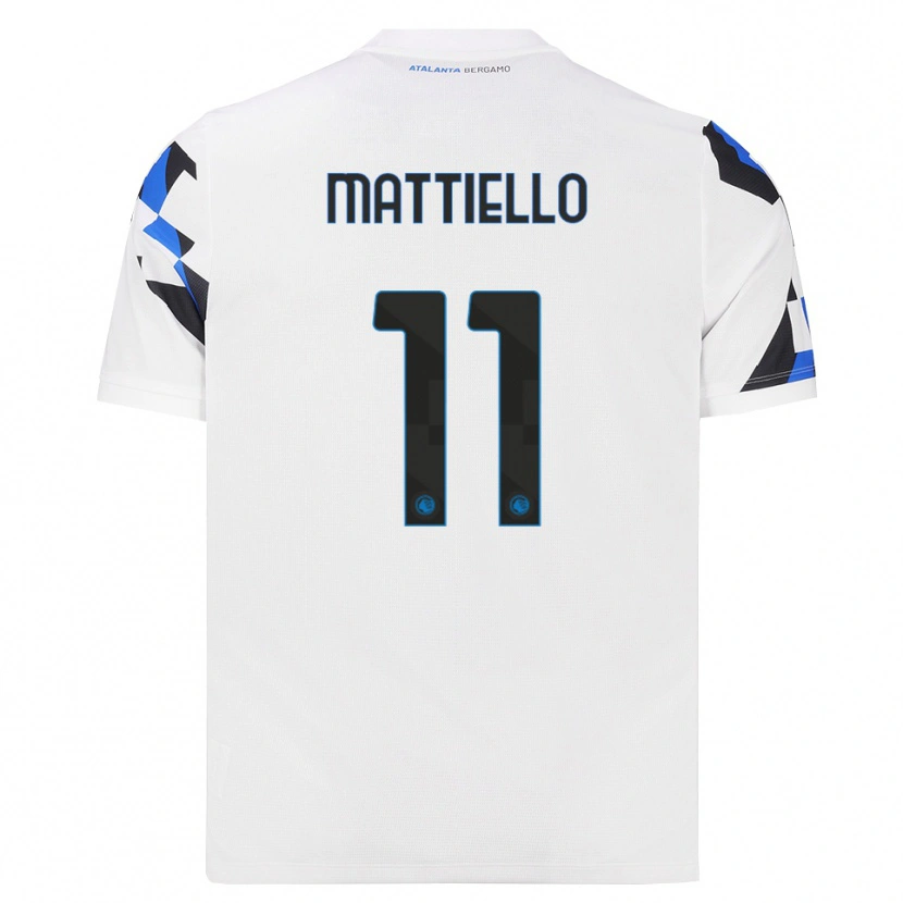 Danxen Mulher Camisola Federico Mattiello #11 Branco Vermelho Azul Alternativa 2026/27 Camisa