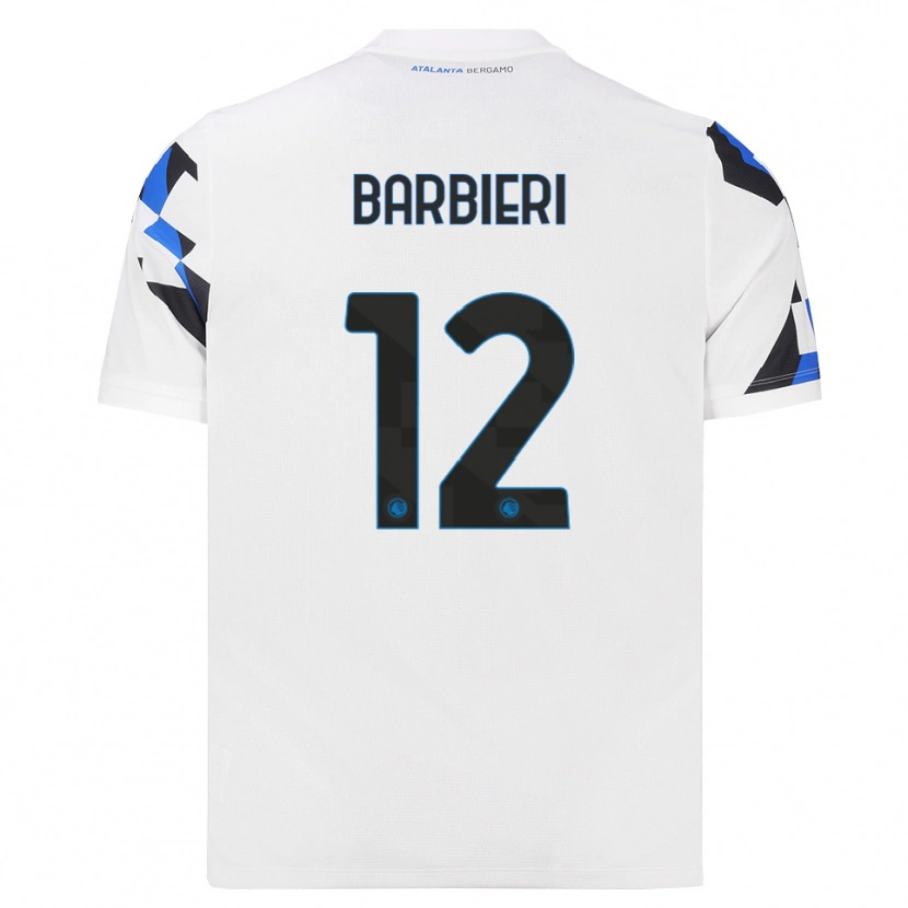 Danxen Mulher Camisola Alessandro Barbieri #12 Branco Vermelho Azul Alternativa 2026/27 Camisa