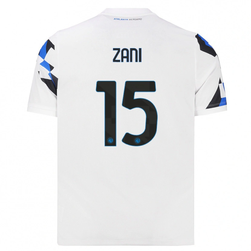 Danxen Mulher Camisola Filippo Zani #15 Branco Vermelho Azul Alternativa 2026/27 Camisa
