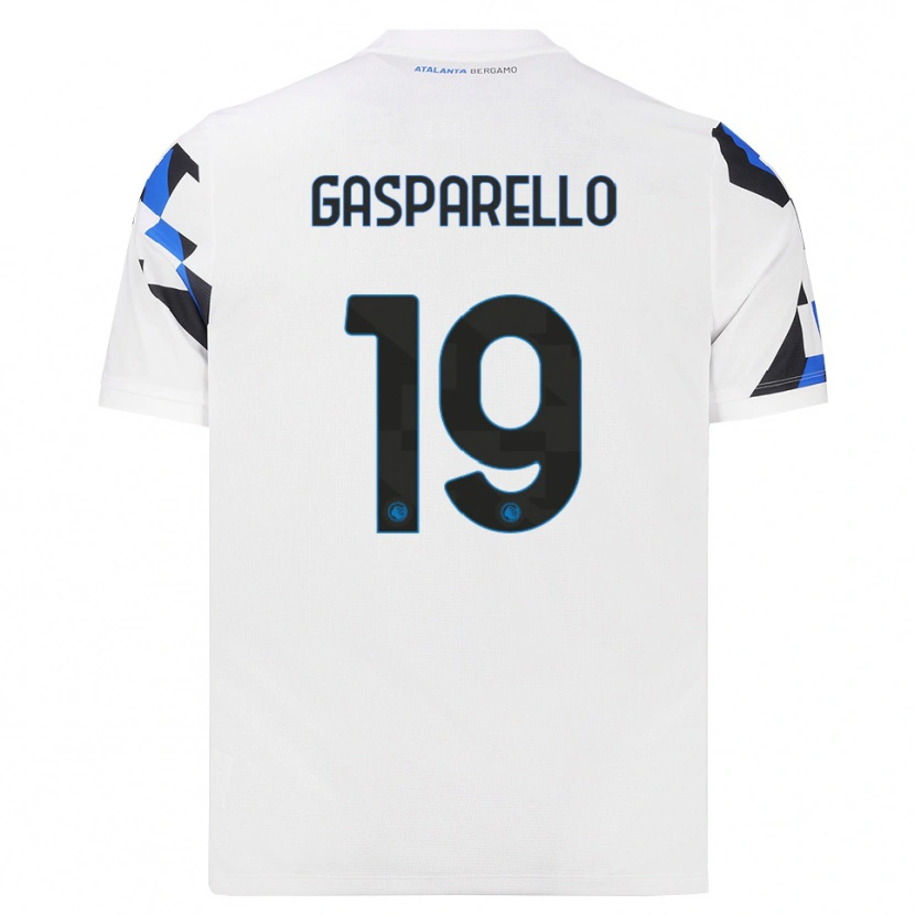 Danxen Mulher Camisola Francesco Gasparello #19 Branco Vermelho Azul Alternativa 2026/27 Camisa