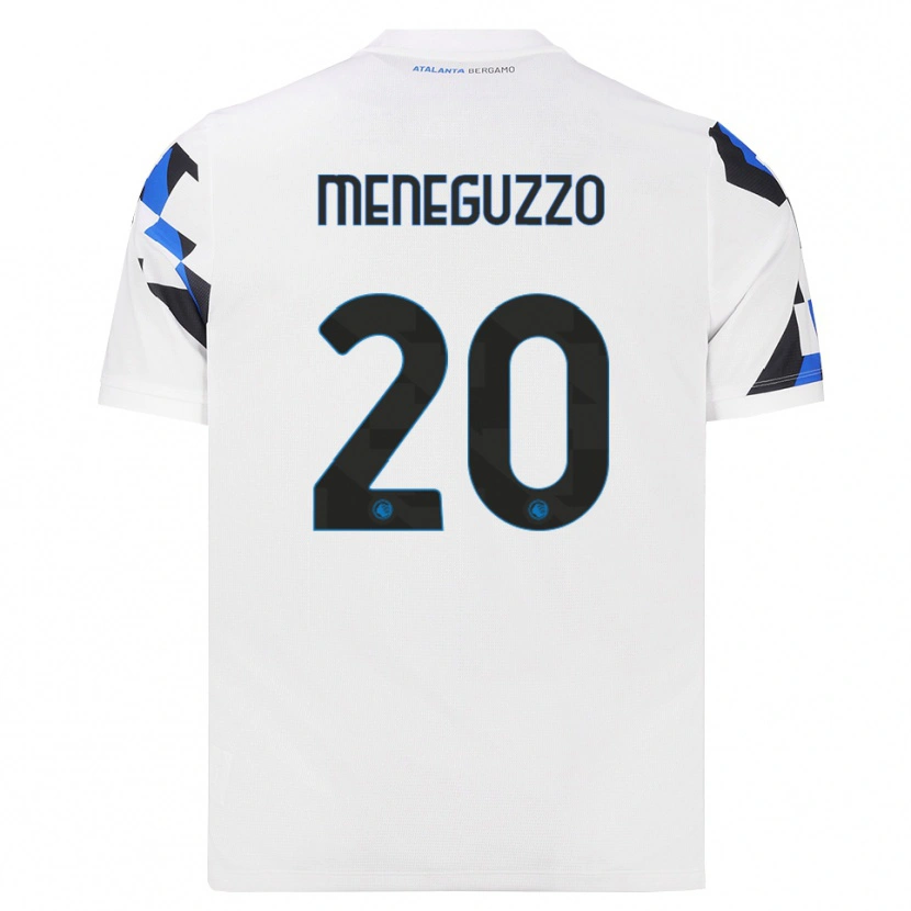 Danxen Mulher Camisola Davide Meneguzzo #20 Branco Vermelho Azul Alternativa 2026/27 Camisa