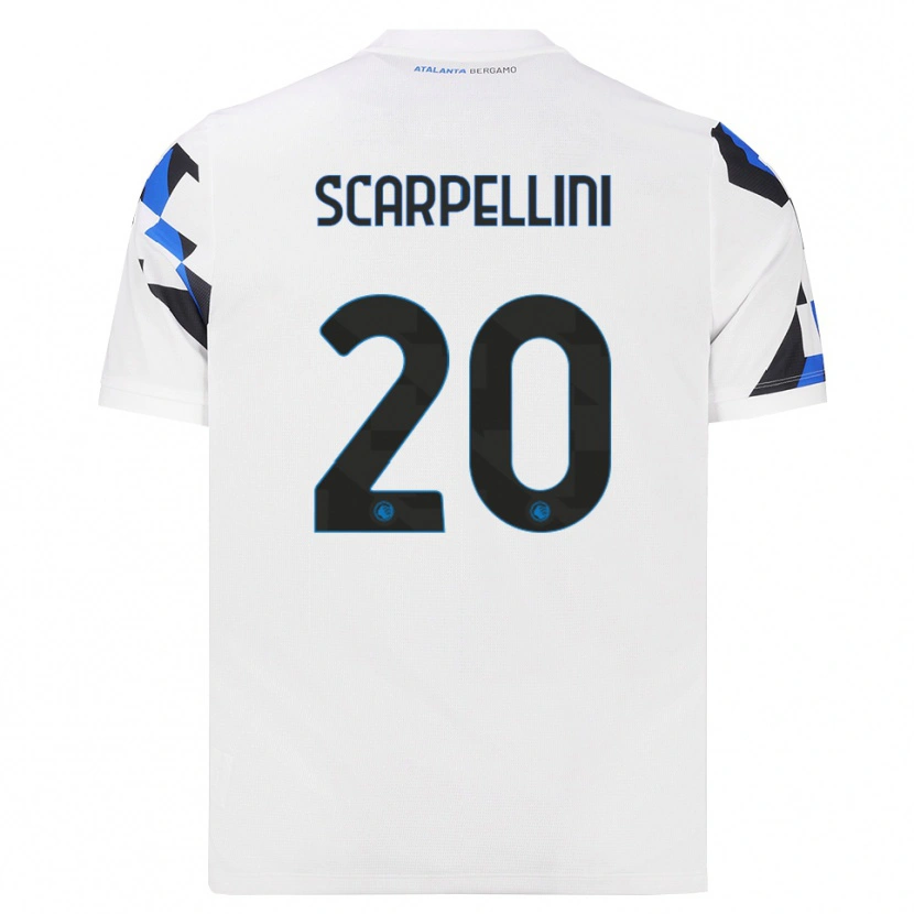 Danxen Mulher Camisola Andrea Scarpellini #20 Branco Vermelho Azul Alternativa 2026/27 Camisa