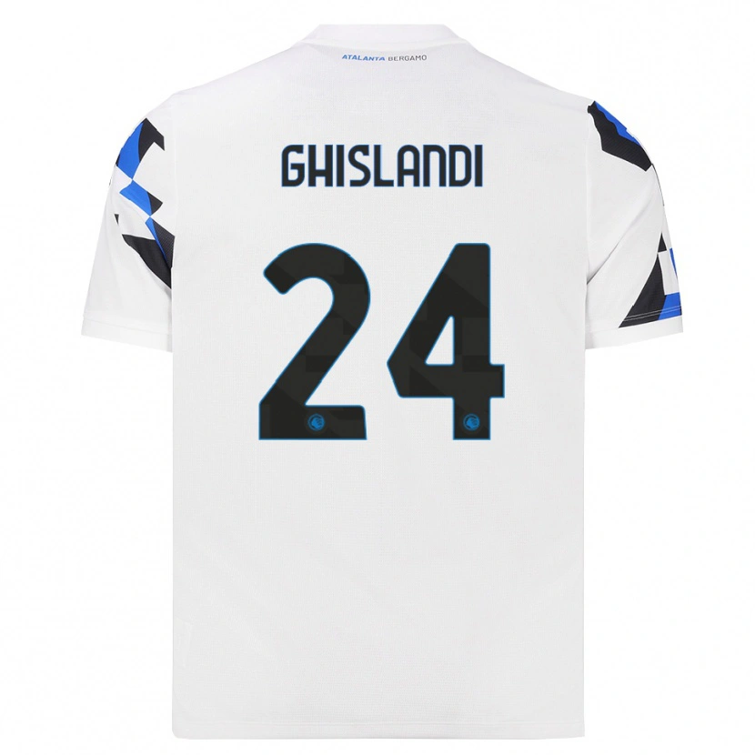 Danxen Mulher Camisola Davide Ghislandi #24 Branco Vermelho Azul Alternativa 2026/27 Camisa