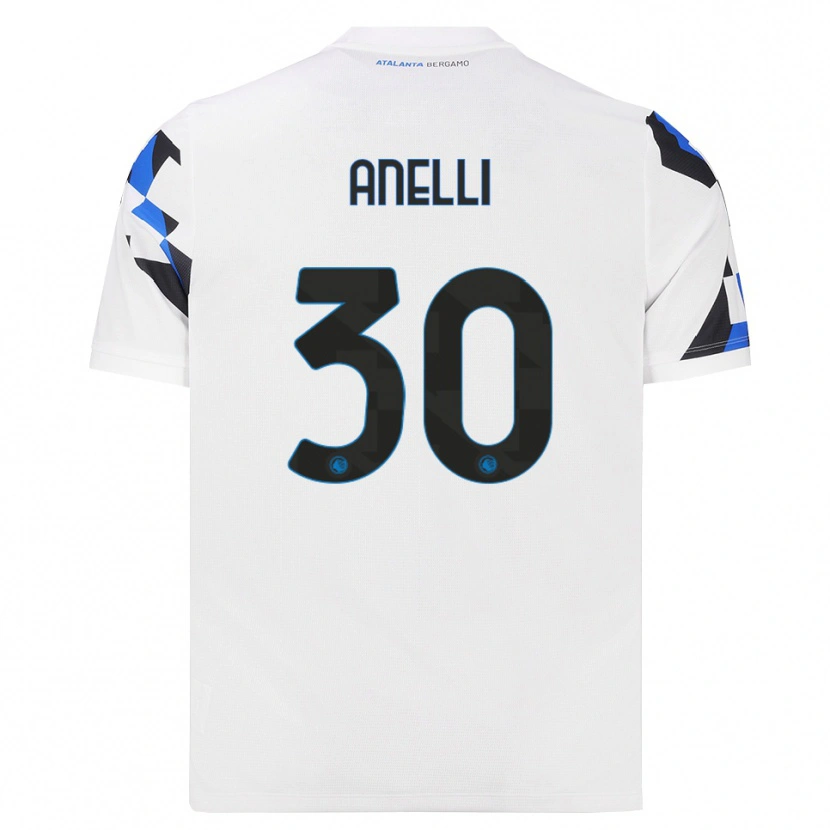 Danxen Mulher Camisola Alessandro Anelli #30 Branco Vermelho Azul Alternativa 2026/27 Camisa