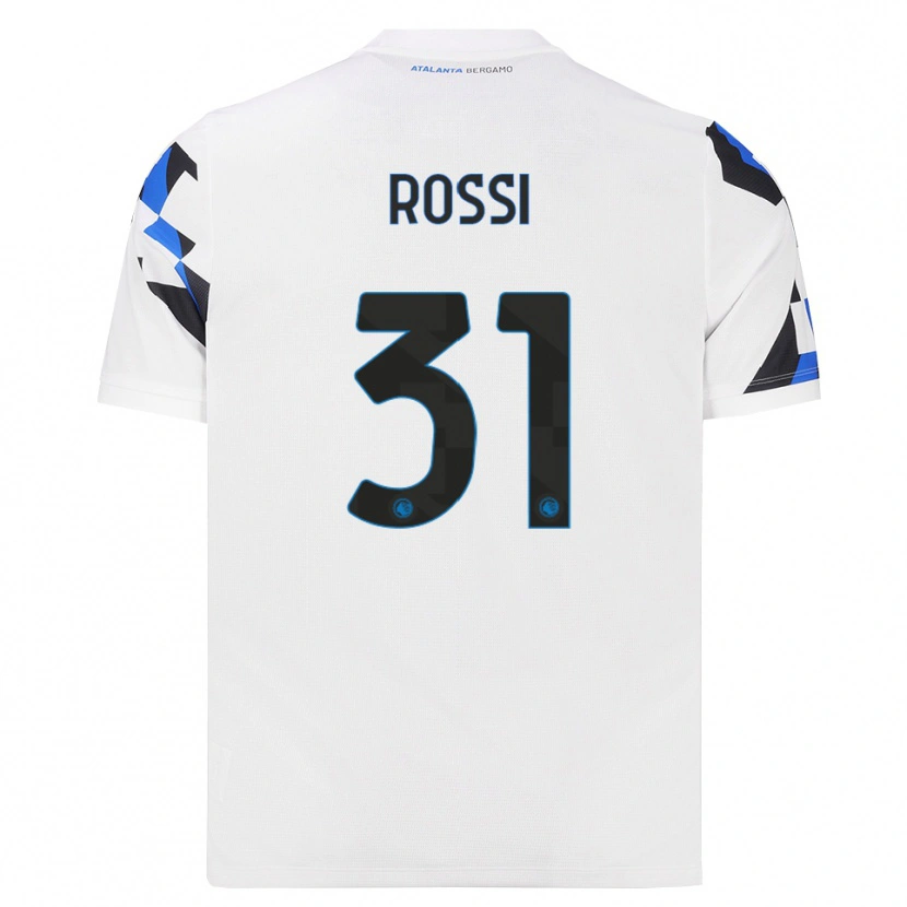 Danxen Mulher Camisola Francesco Rossi #31 Branco Vermelho Azul Alternativa 2026/27 Camisa