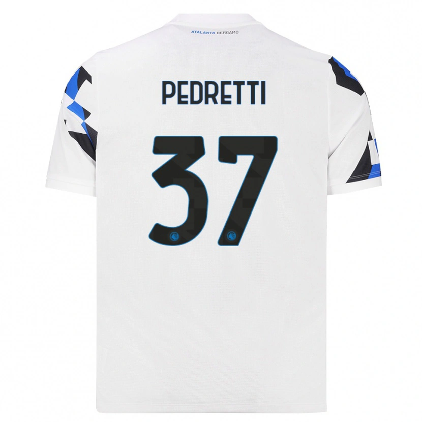Danxen Mulher Camisola Mattia Pedretti #37 Branco Vermelho Azul Alternativa 2026/27 Camisa