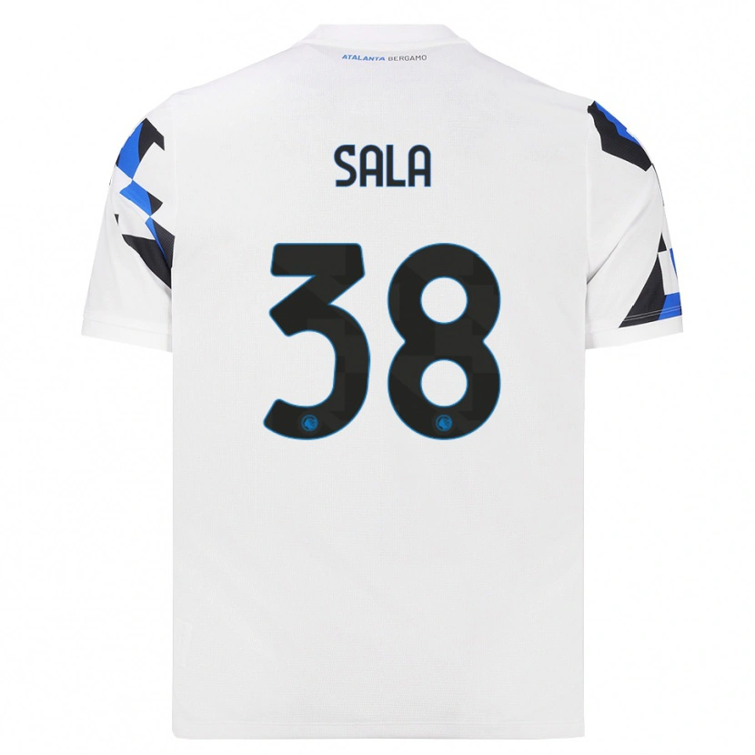 Danxen Mulher Camisola Lorenzo Sala #38 Branco Vermelho Azul Alternativa 2026/27 Camisa