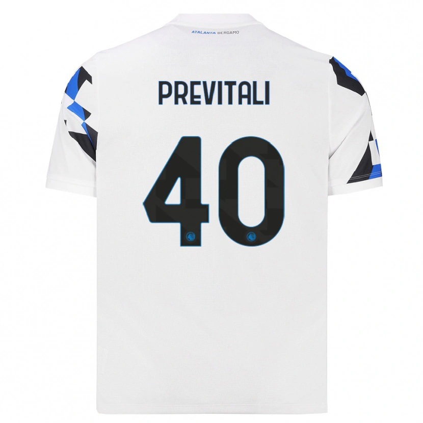Danxen Mulher Camisola Cristian Previtali #40 Branco Vermelho Azul Alternativa 2026/27 Camisa