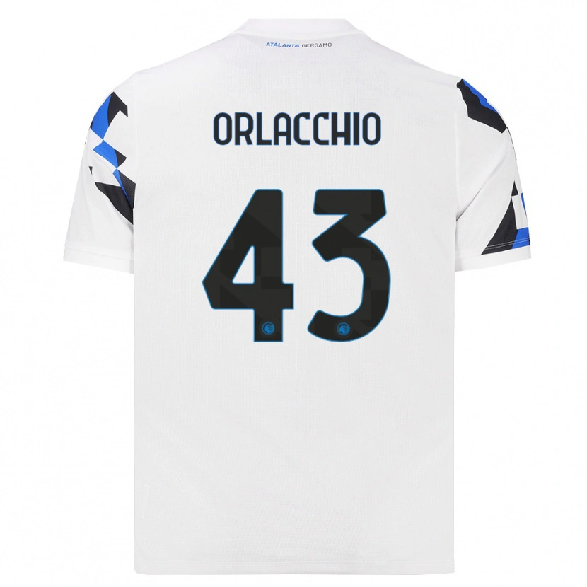 Danxen Mulher Camisola Angelo Orlacchio #43 Branco Vermelho Azul Alternativa 2026/27 Camisa