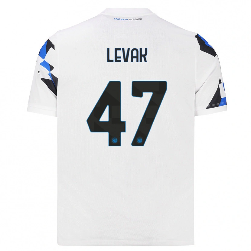 Danxen Mulher Camisola Sergej Levak #47 Branco Vermelho Azul Alternativa 2026/27 Camisa