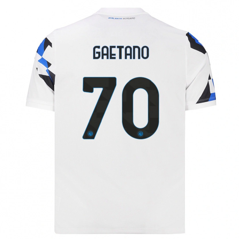 Danxen Mulher Camisola Gianluca Gaetano #70 Branco Vermelho Azul Alternativa 2026/27 Camisa