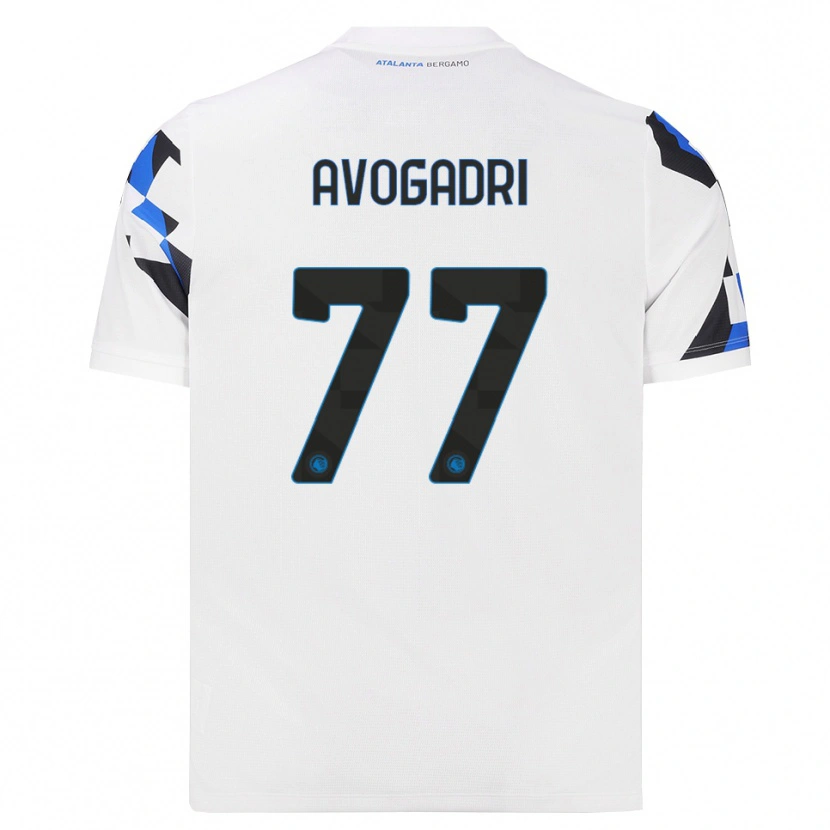 Danxen Mulher Camisola Lorenzo Avogadri #77 Branco Vermelho Azul Alternativa 2026/27 Camisa