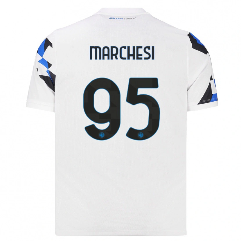 Danxen Mulher Camisola Silvia Marchesi #95 Branco Vermelho Azul Alternativa 2026/27 Camisa