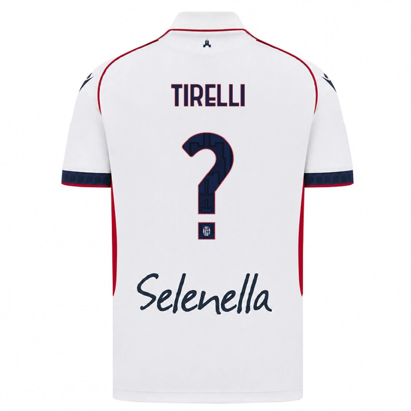 Danxen Mulher Camisola Manuel Tirelli #0 Branco Vermelho Azul Real Alternativa 2026/27 Camisa