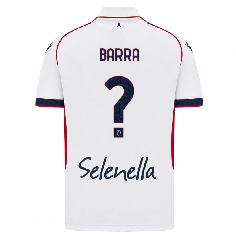 Danxen Mulher Camisola Edoardo Barra #0 Branco Vermelho Azul Real Alternativa 2026/27 Camisa