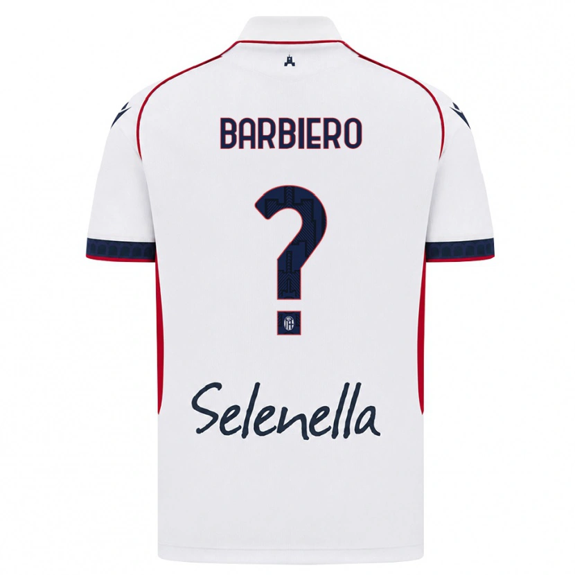 Danxen Mulher Camisola Andrea Barbiero #0 Branco Vermelho Azul Real Alternativa 2026/27 Camisa