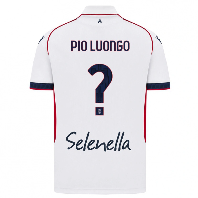 Danxen Mulher Camisola Francesco Pio Luongo #0 Branco Vermelho Azul Real Alternativa 2026/27 Camisa