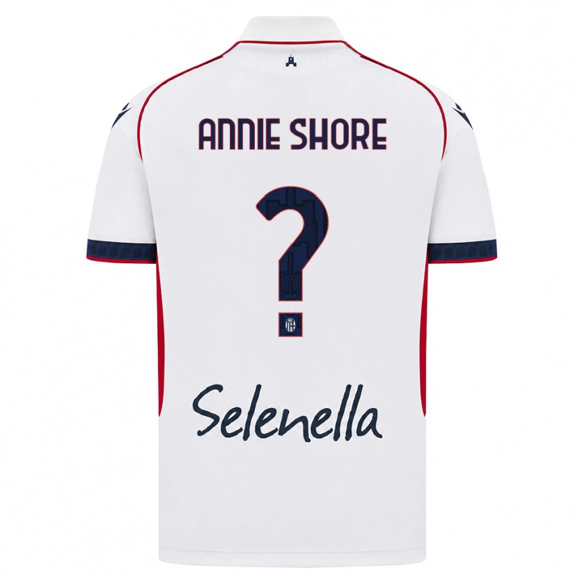 Danxen Mulher Camisola Margot Annie Shore #0 Branco Vermelho Azul Real Alternativa 2026/27 Camisa
