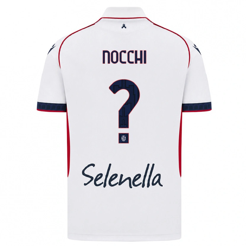 Danxen Mulher Camisola Isotta Nocchi #0 Branco Vermelho Azul Real Alternativa 2026/27 Camisa