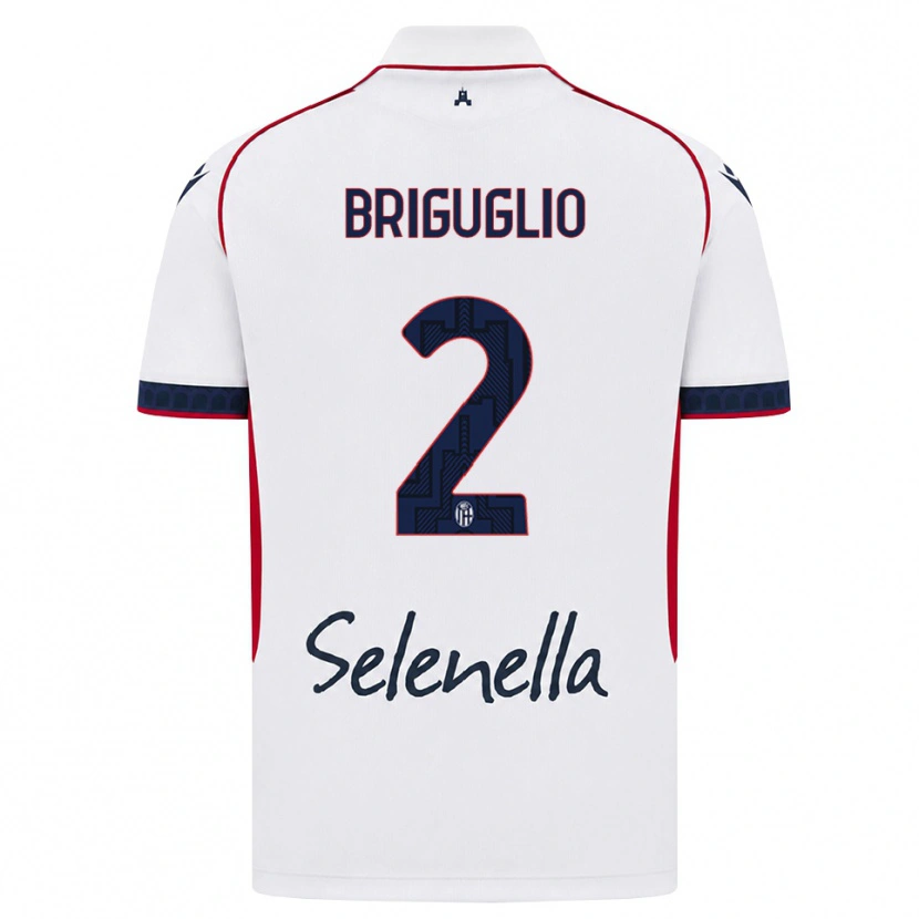 Danxen Mulher Camisola Christian Briguglio #2 Branco Vermelho Azul Real Alternativa 2026/27 Camisa