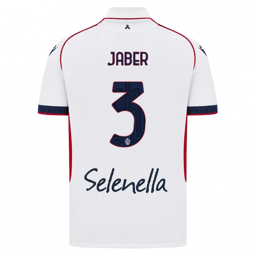 Danxen Mulher Camisola Ali Jaber #3 Branco Vermelho Azul Real Alternativa 2026/27 Camisa
