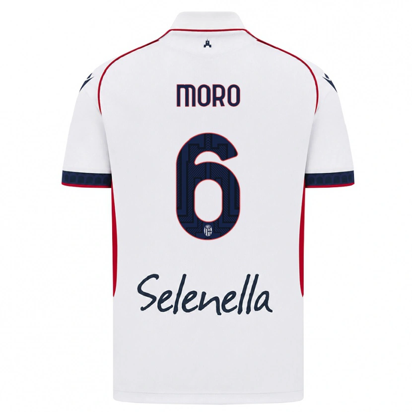 Danxen Mulher Camisola Nikola Moro #6 Branco Vermelho Azul Real Alternativa 2026/27 Camisa