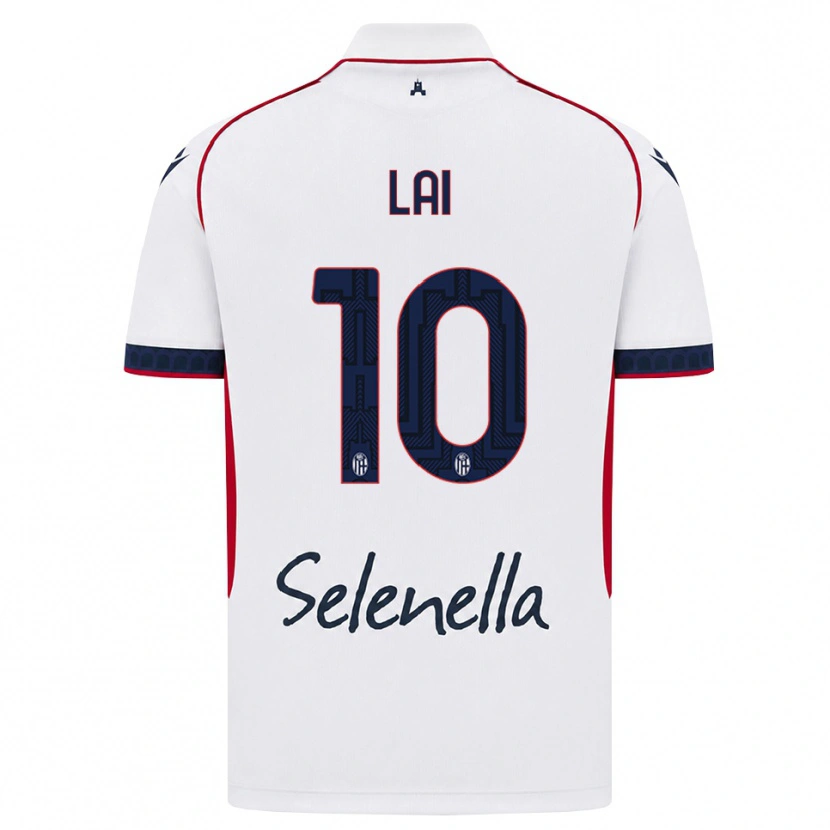 Danxen Mulher Camisola Luca Lai #10 Branco Vermelho Azul Real Alternativa 2026/27 Camisa