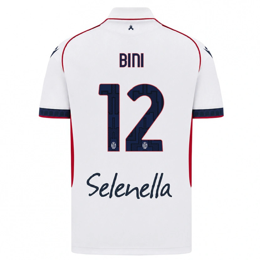 Danxen Mulher Camisola Cesare Bini #12 Branco Vermelho Azul Real Alternativa 2026/27 Camisa