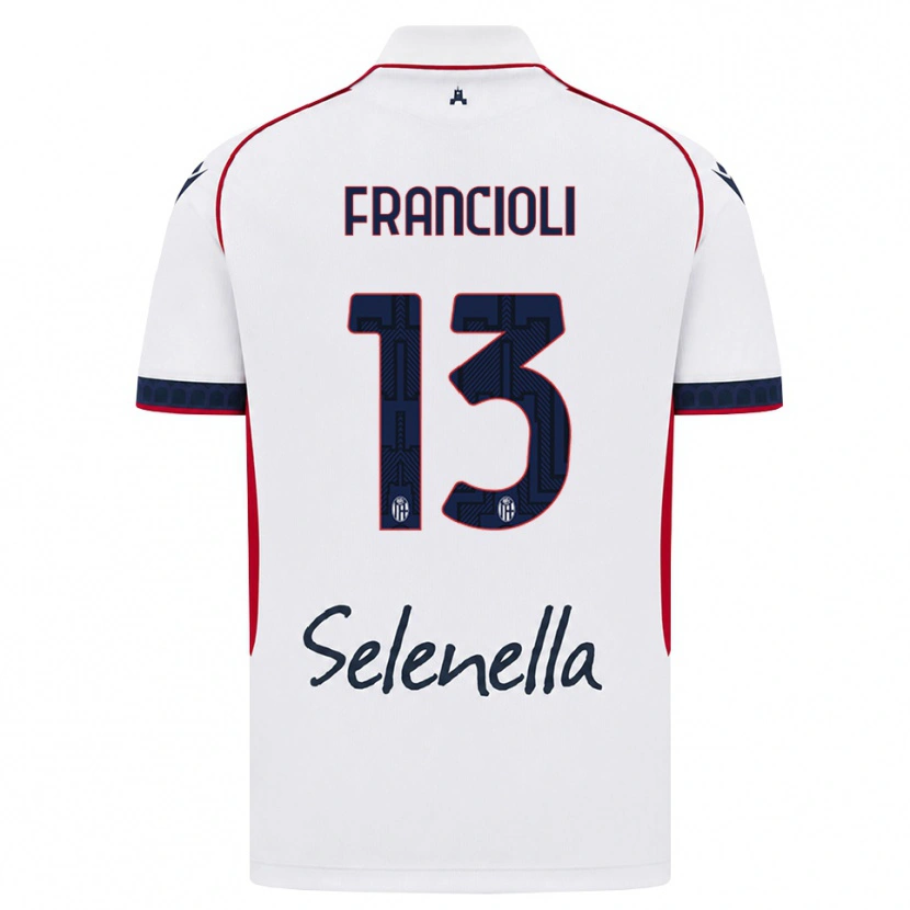 Danxen Mulher Camisola Diego Francioli #13 Branco Vermelho Azul Real Alternativa 2026/27 Camisa