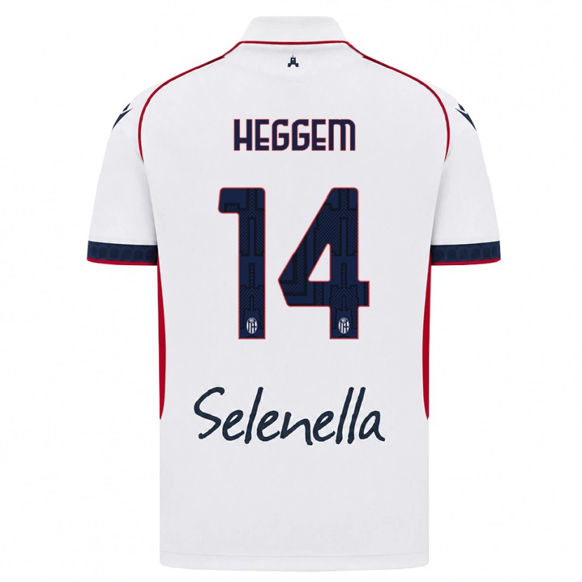 Danxen Mulher Camisola Torbjørn Heggem #14 Branco Vermelho Azul Real Alternativa 2026/27 Camisa