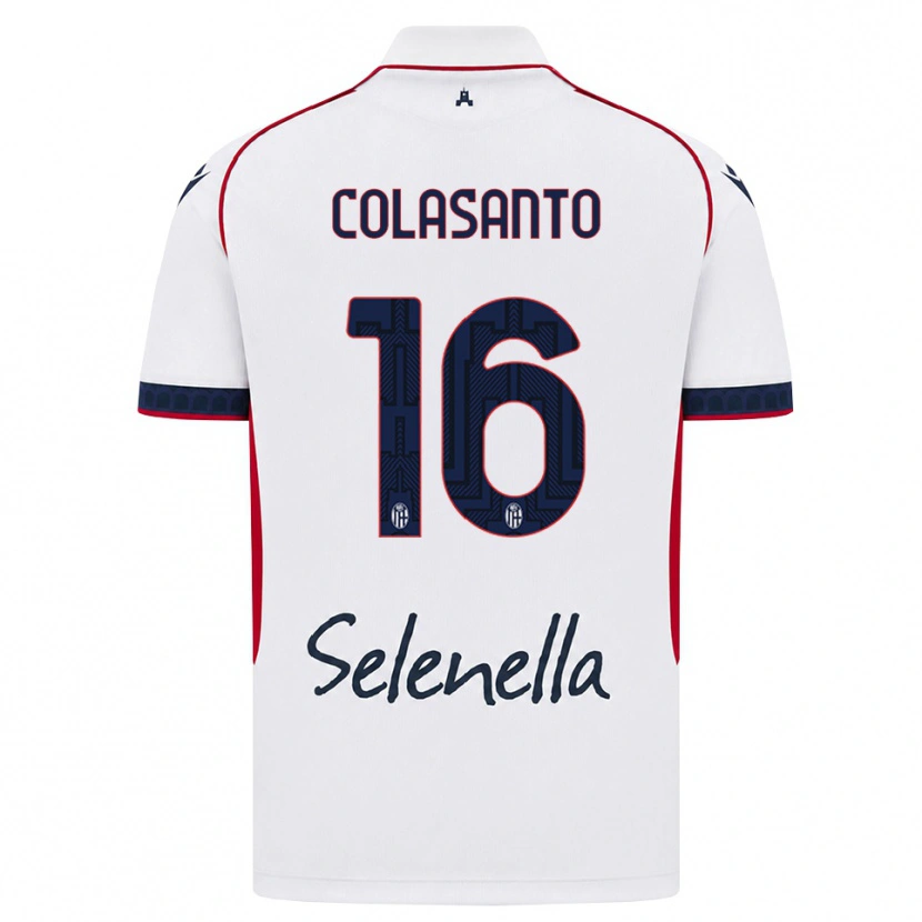 Danxen Mulher Camisola Pietro Colasanto #16 Branco Vermelho Azul Real Alternativa 2026/27 Camisa