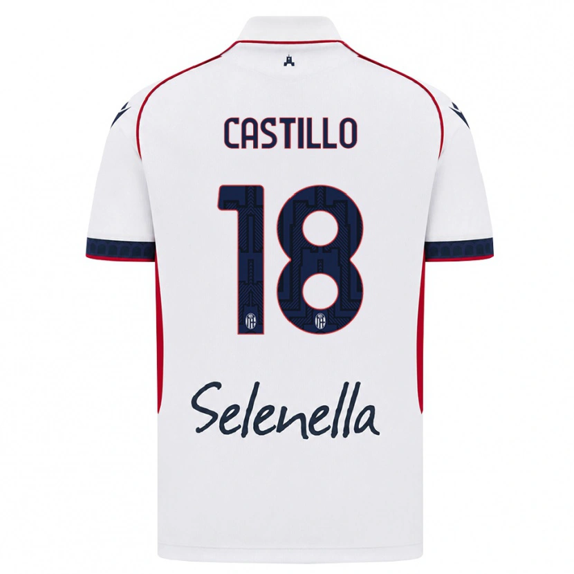 Danxen Mulher Camisola Tomas Castillo #18 Branco Vermelho Azul Real Alternativa 2026/27 Camisa