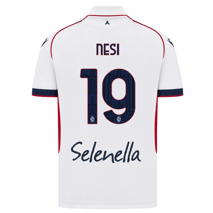 Danxen Mulher Camisola Luca Nesi #19 Branco Vermelho Azul Real Alternativa 2026/27 Camisa