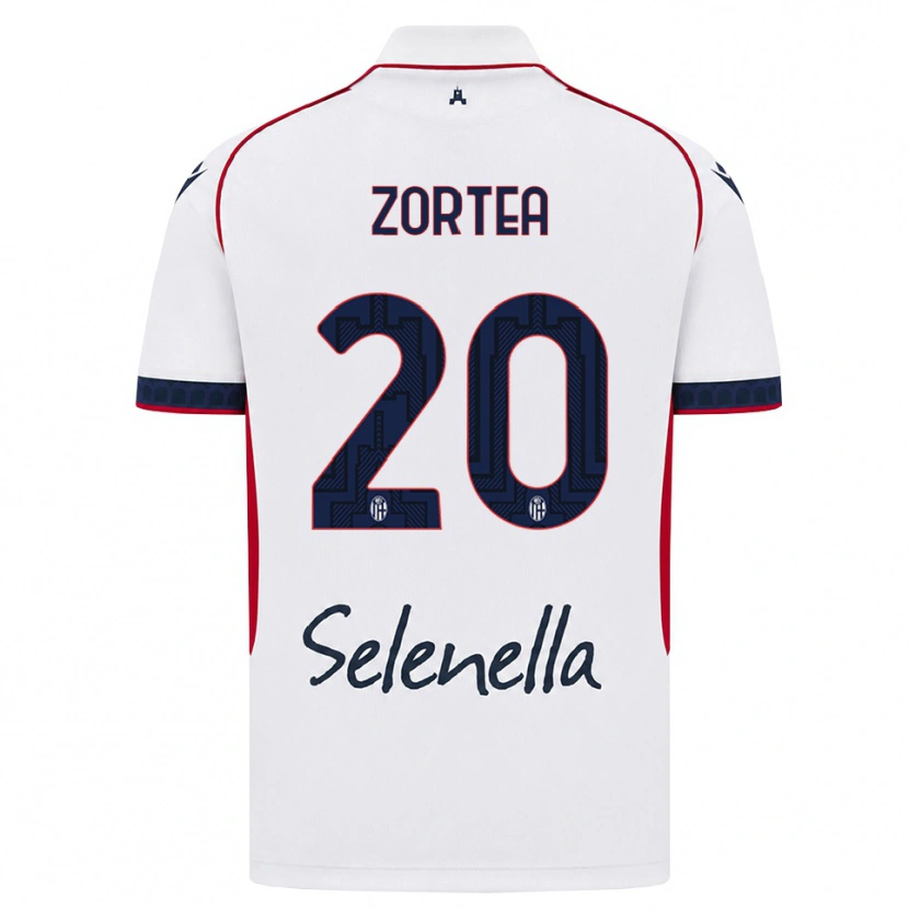 Danxen Mulher Camisola Nadir Zortea #20 Branco Vermelho Azul Real Alternativa 2026/27 Camisa
