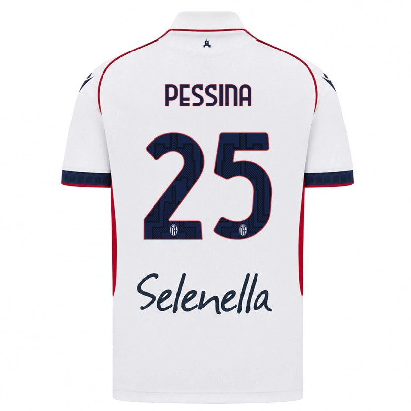 Danxen Mulher Camisola Massimo Pessina #25 Branco Vermelho Azul Real Alternativa 2026/27 Camisa